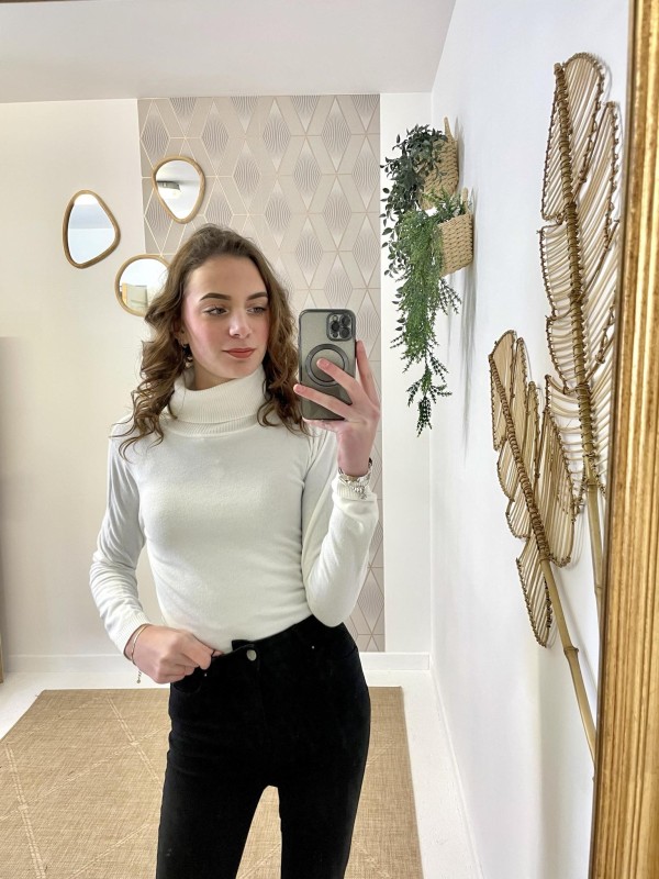 Pull Basic Col Roulé | Boutique Marina