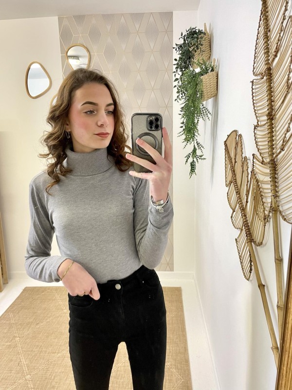 Pull Basic Col Roulé | Boutique Marina