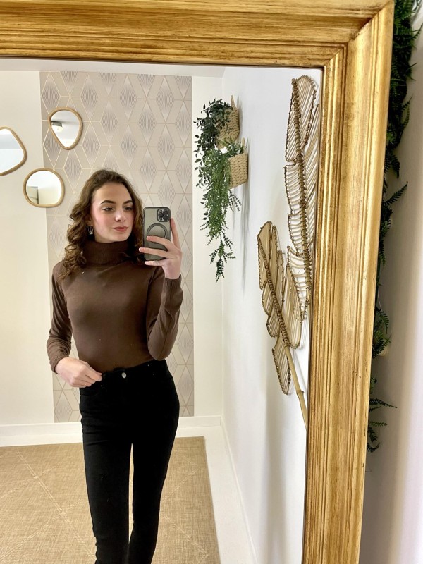 Pull Basic Col Roulé | Boutique Marina