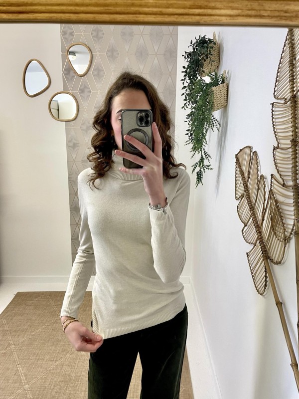 Pull Basic Col Roulé | Boutique Marina