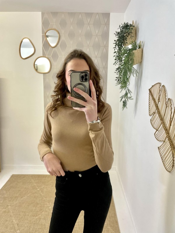 Pull Basic Col Roulé | Boutique Marina