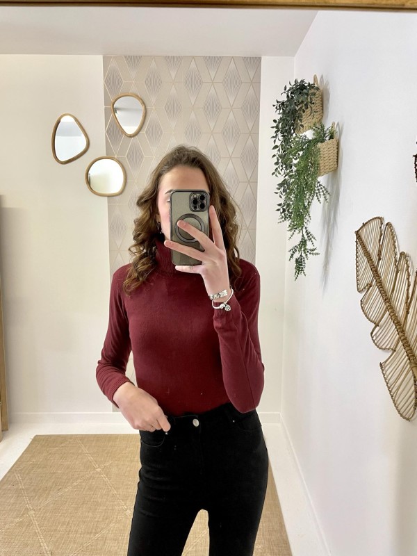Pull Basic Col Roulé | Boutique Marina