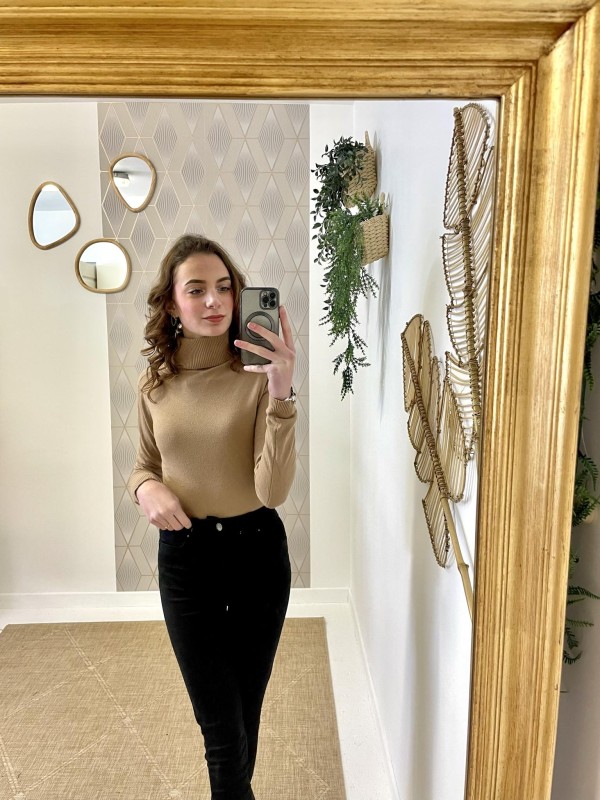 Pull Basic Col Roulé | Boutique Marina
