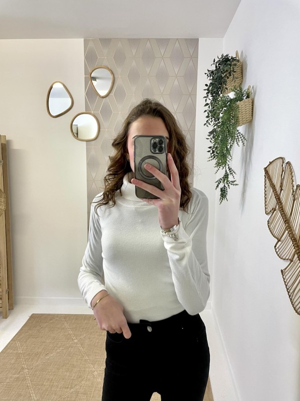 Pull Basic Col Roulé | Boutique Marina