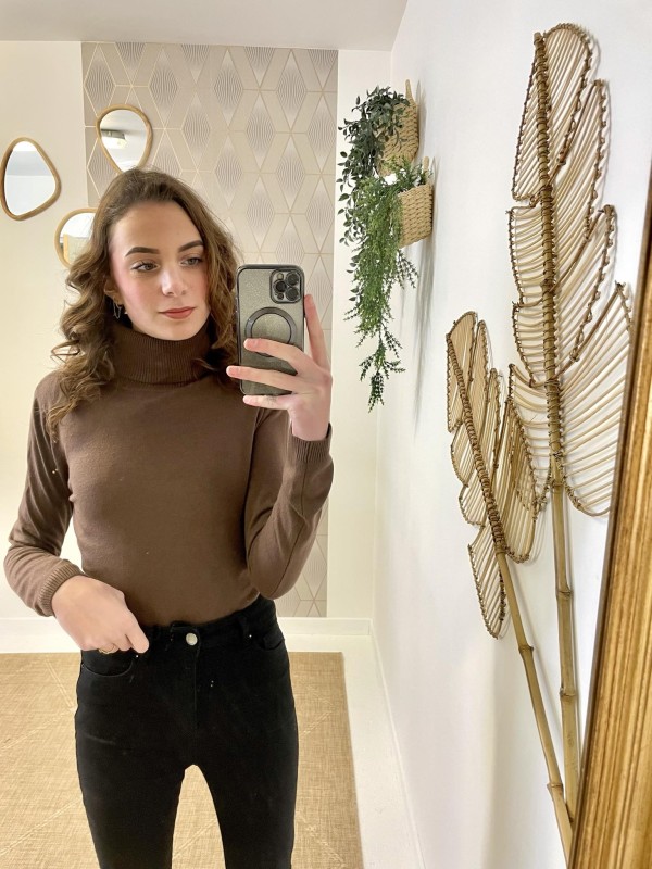 Pull Basic Col Roulé | Boutique Marina