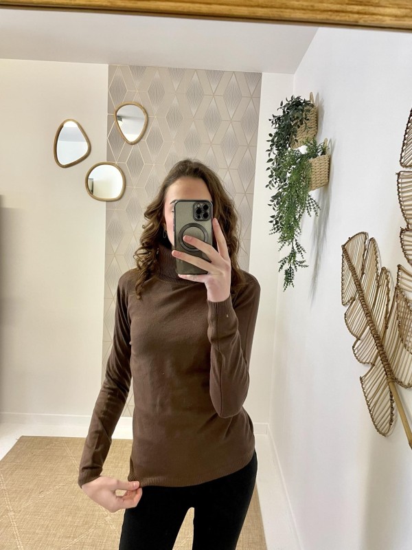 Pull Basic Col Roulé | Boutique Marina