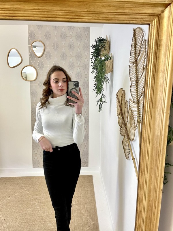 Pull Basic Col Roulé | Boutique Marina