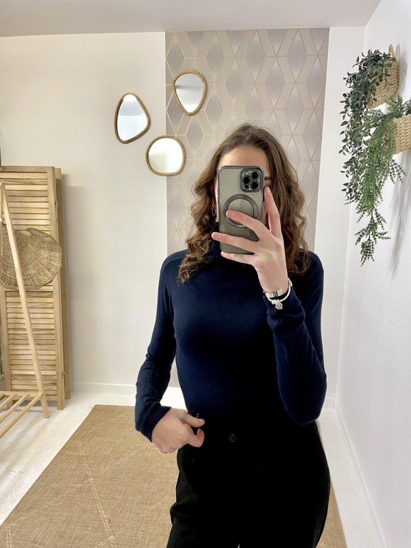Pull Basic Col Roulé | Boutique Marina