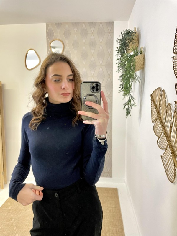 Pull Basic Col Roulé | Boutique Marina