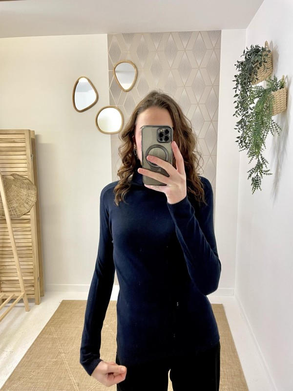 Pull Basic Col Roulé | Boutique Marina