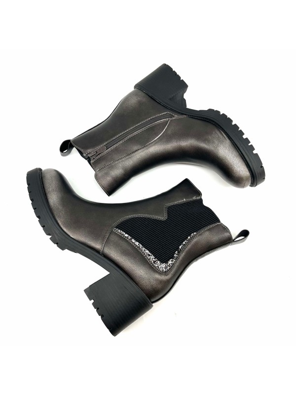Boots Talon Gris | Boutique Marina