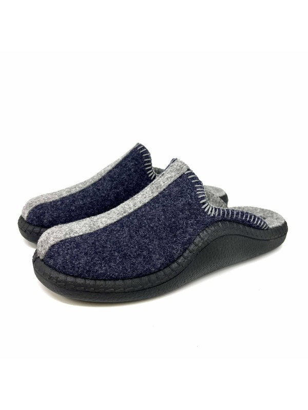 Chausson Femme Seibel Monaco 62 Laine Bleu Marine | Marina & Paloma