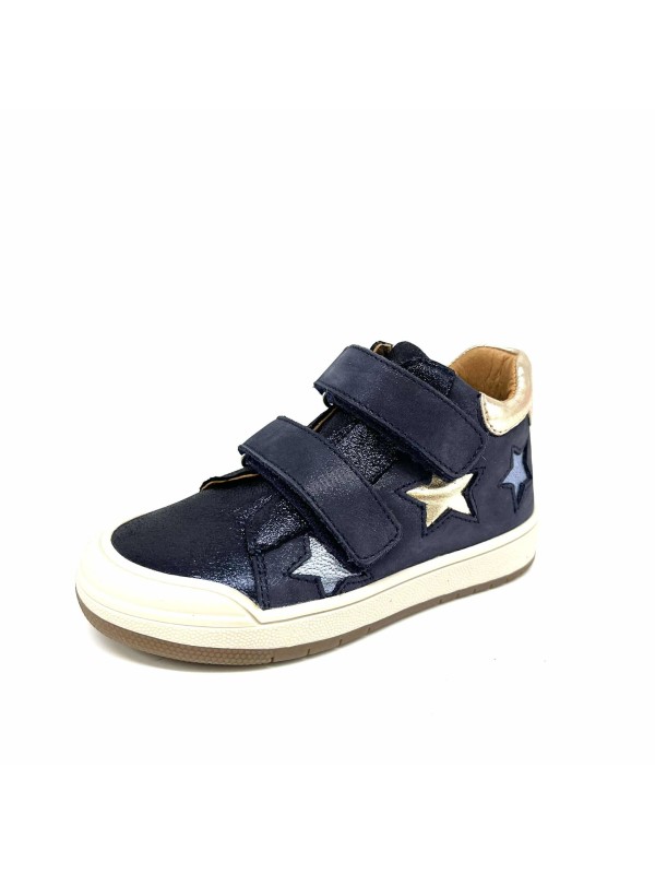 Chaussure Scratch Bellamy Nodio Fille Bleu Marine | Fun & Confort | Marina & Paloma