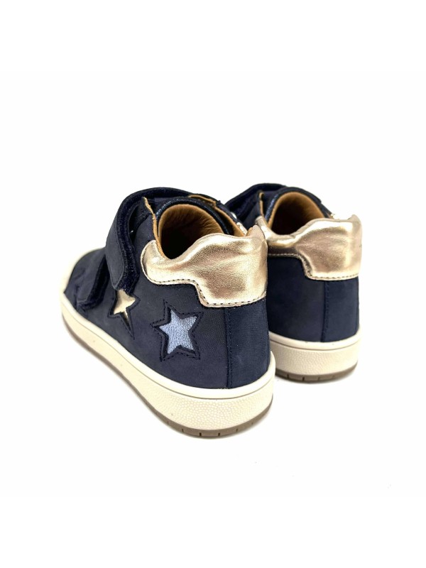 Chaussure Scratch Bellamy Nodio Fille Bleu Marine | Fun & Confort | Marina & Paloma
