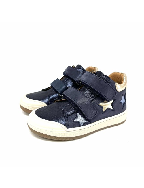 Chaussure Scratch Bellamy Nodio Fille Bleu Marine | Fun & Confort | Marina & Paloma