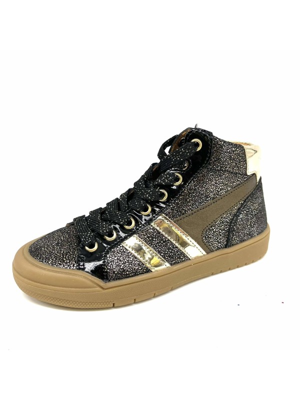 Chaussure Fille Bellamy Joupi Noire Argentée | Glamour & Confort | Marina & Paloma