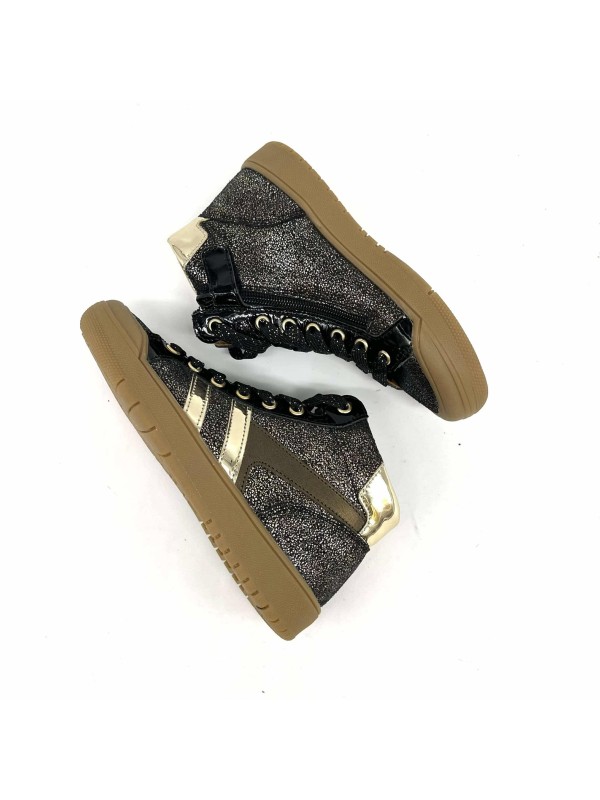 Chaussure Fille Bellamy Joupi Noire Argentée | Glamour & Confort | Marina & Paloma