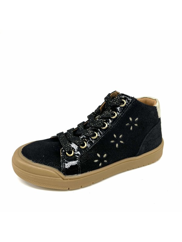 Chaussure Fille Bellamy Julie Noire Fleurie | Confort & Style | Marina & Paloma