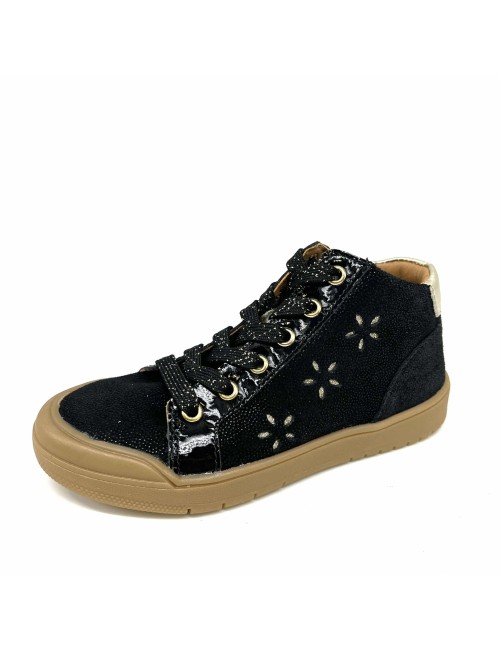 Chaussure Fille Bellamy Julie Noire Fleurie | Confort & Style | Marina & Paloma
