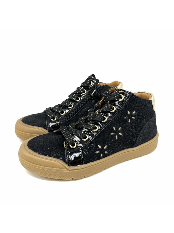 Chaussure Fille Bellamy Julie Noire Fleurie | Confort & Style | Marina & Paloma