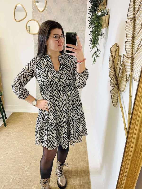 Robe Chemise Lilie Rose | Boutique Marina