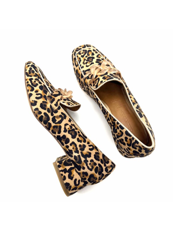 Mocassin Léopard Talon Tamaris 24305  en promo| Boutique Marina