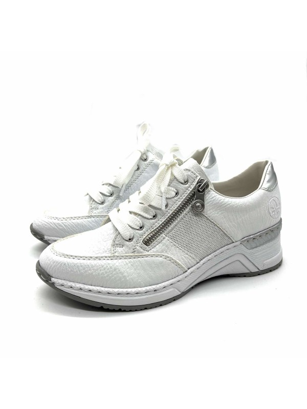 Basket Blanche Rieker N4322-80 – Fin de Série | Marina & Paloma
