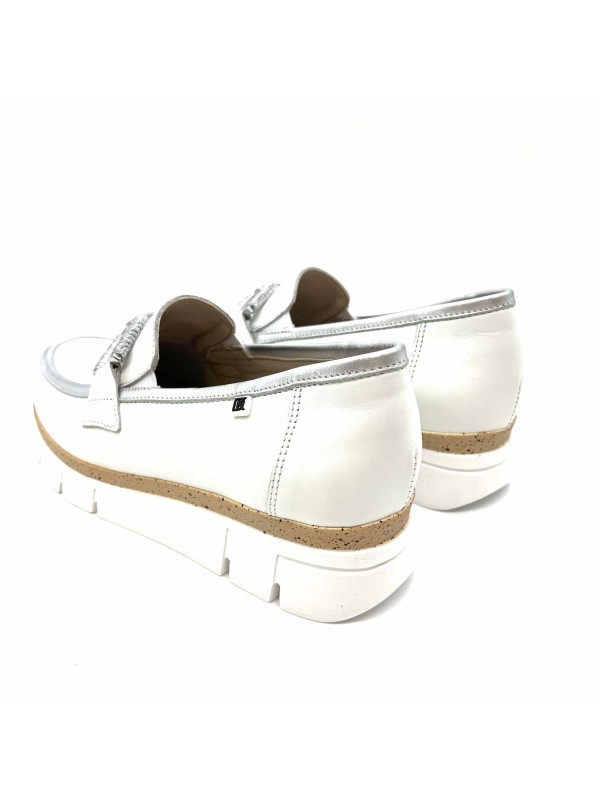 Mocassin Dorking India D9298 Blanc en promo | Marina & Paloma