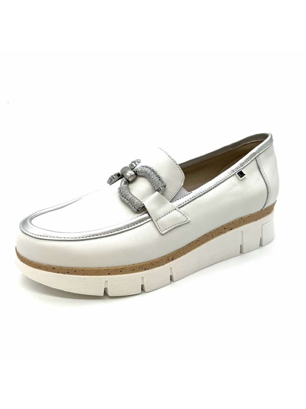 Mocassin Dorking India D9298 Blanc en promo | Marina & Paloma