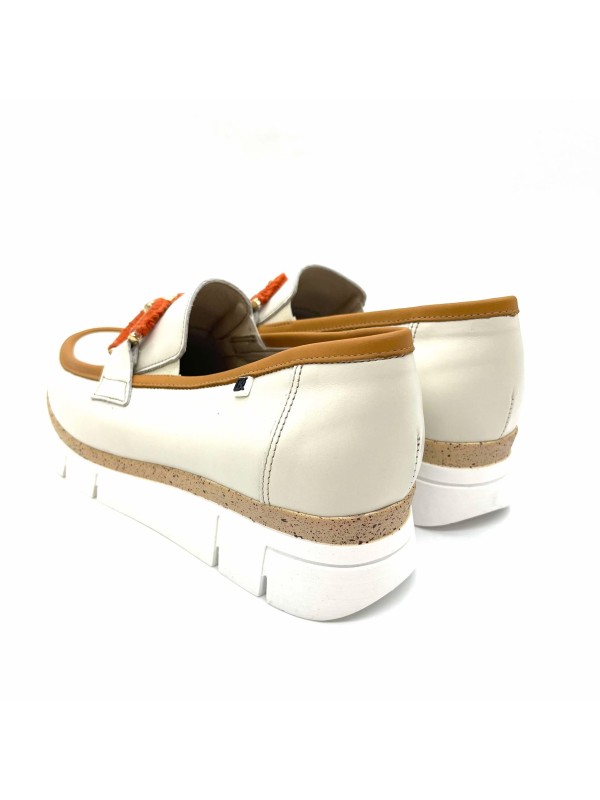 Mocassin Dorking India D9298 Blanc en promo | Marina & Paloma