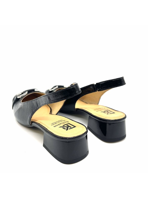 Escarpin Dorking D9307 Noir Verni en promo | Marina & Paloma