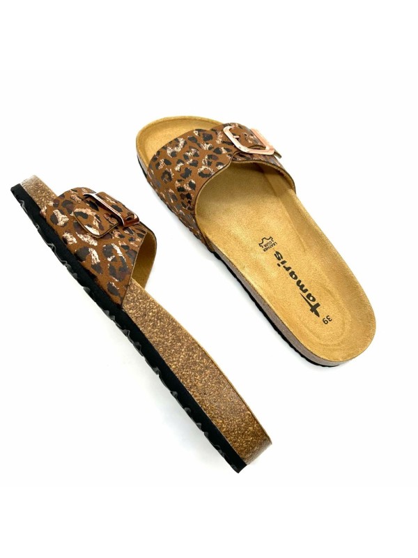 Mule Tamaris 27520 Léopard Cuir en promo | Marina & Paloma