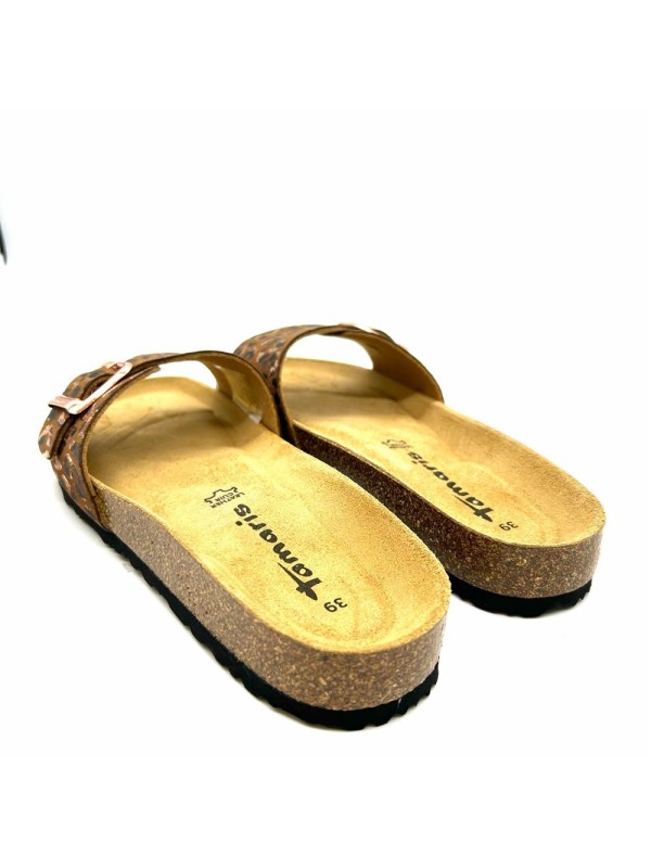 Mule Tamaris 27520 Léopard Cuir en promo | Marina & Paloma