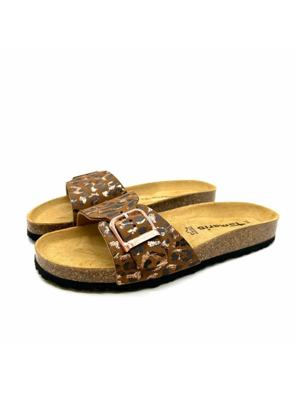 Mule Tamaris 27520 Léopard Cuir en promo | Marina & Paloma