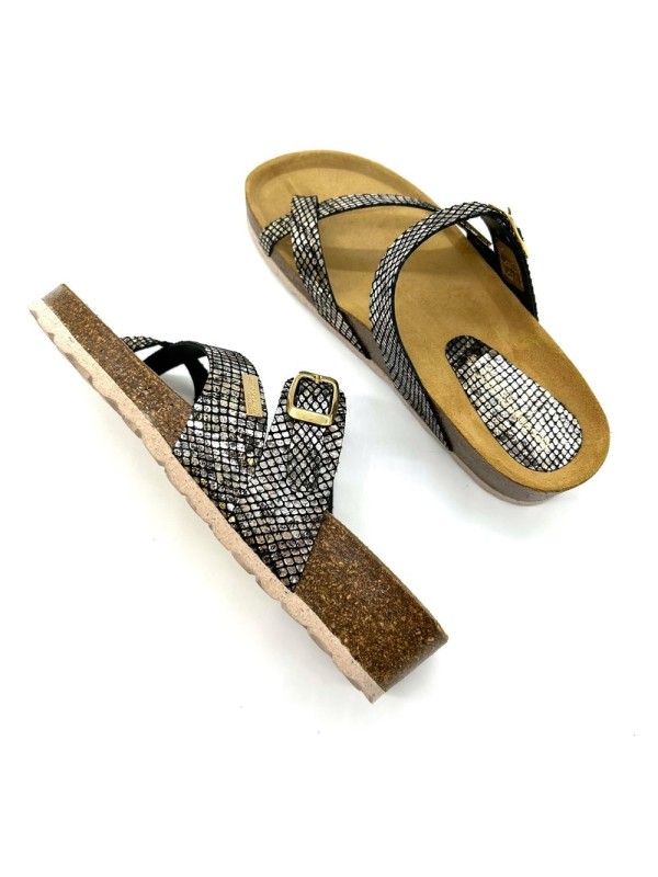 Mule Tropéziennes Zapoy Snake | Boutique Marina