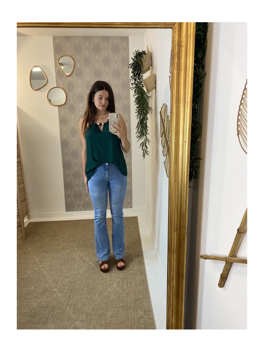 Jean flare taille haute brut Norfy | Marina & Paloma