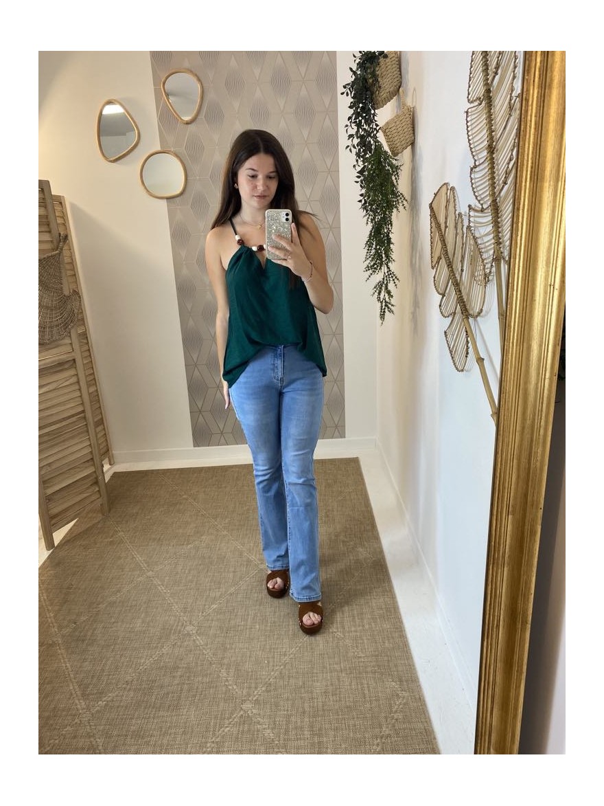 Jean flare taille haute brut Norfy | Marina & Paloma