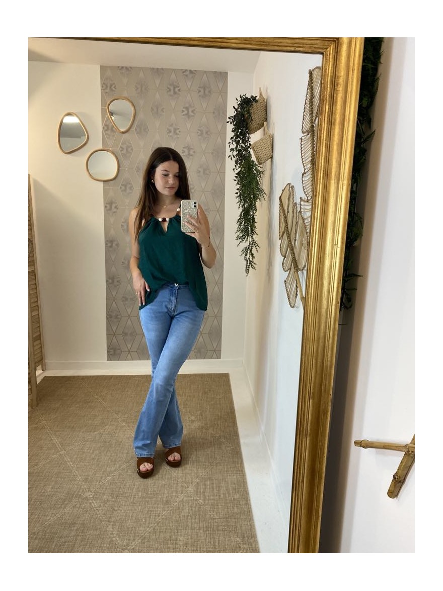 Jean flare taille haute brut Norfy | Marina & Paloma