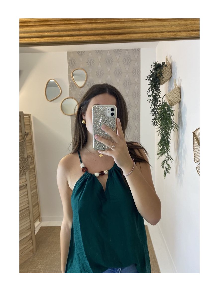 Débardeur Été Kilky vert fluide | Marina & Paloma