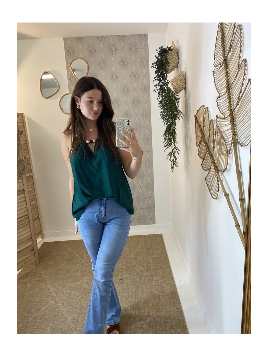 Débardeur Été Kilky vert fluide | Marina & Paloma