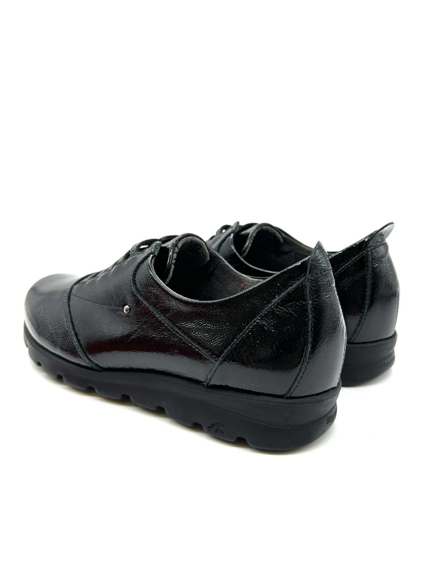 Basket Fluchos Susan F0354 cuir vernis noir | Marina & Paloma