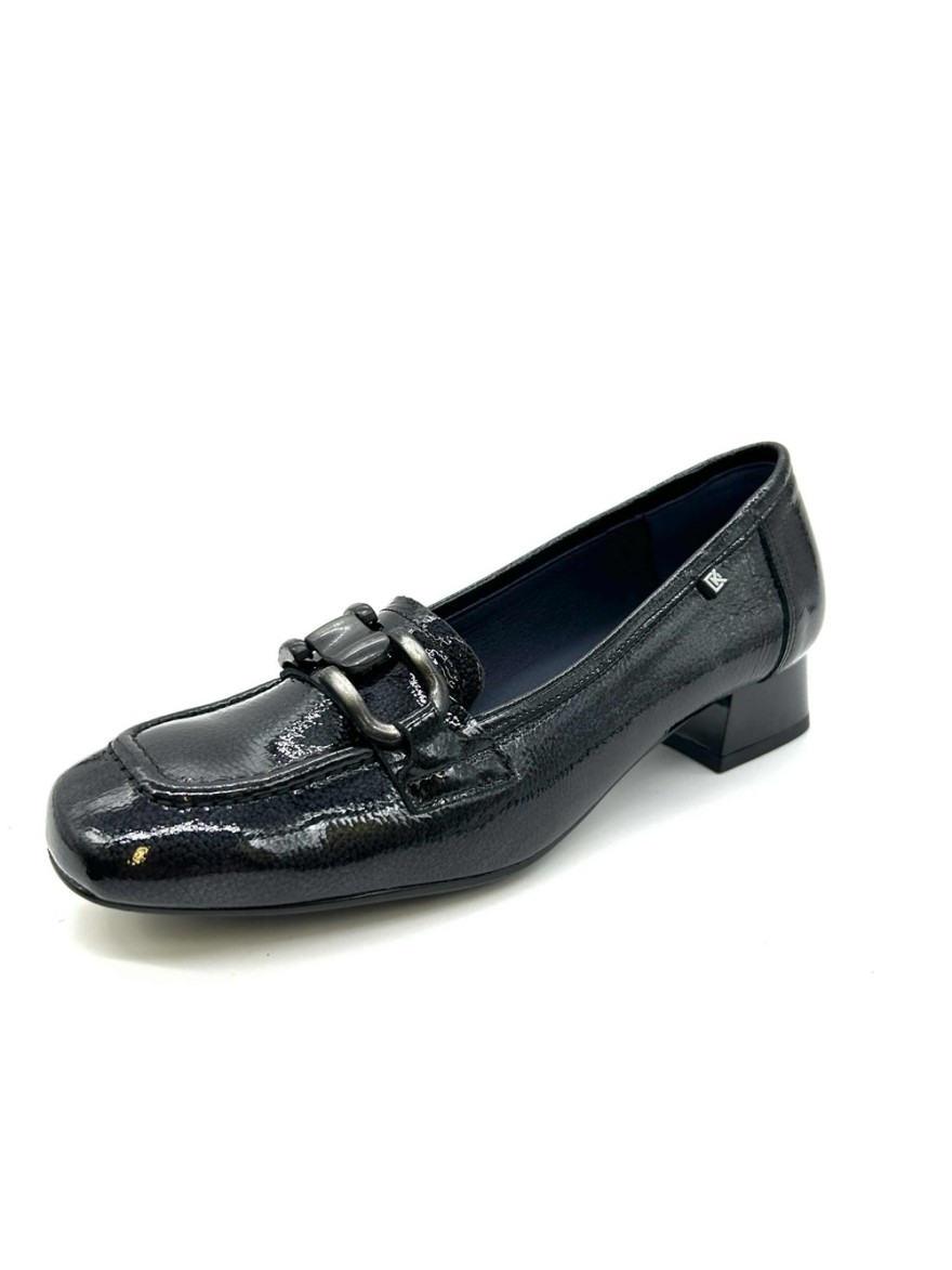 Mocassin Dorking Gia D9621 Vernis Gris | Marina & Paloma