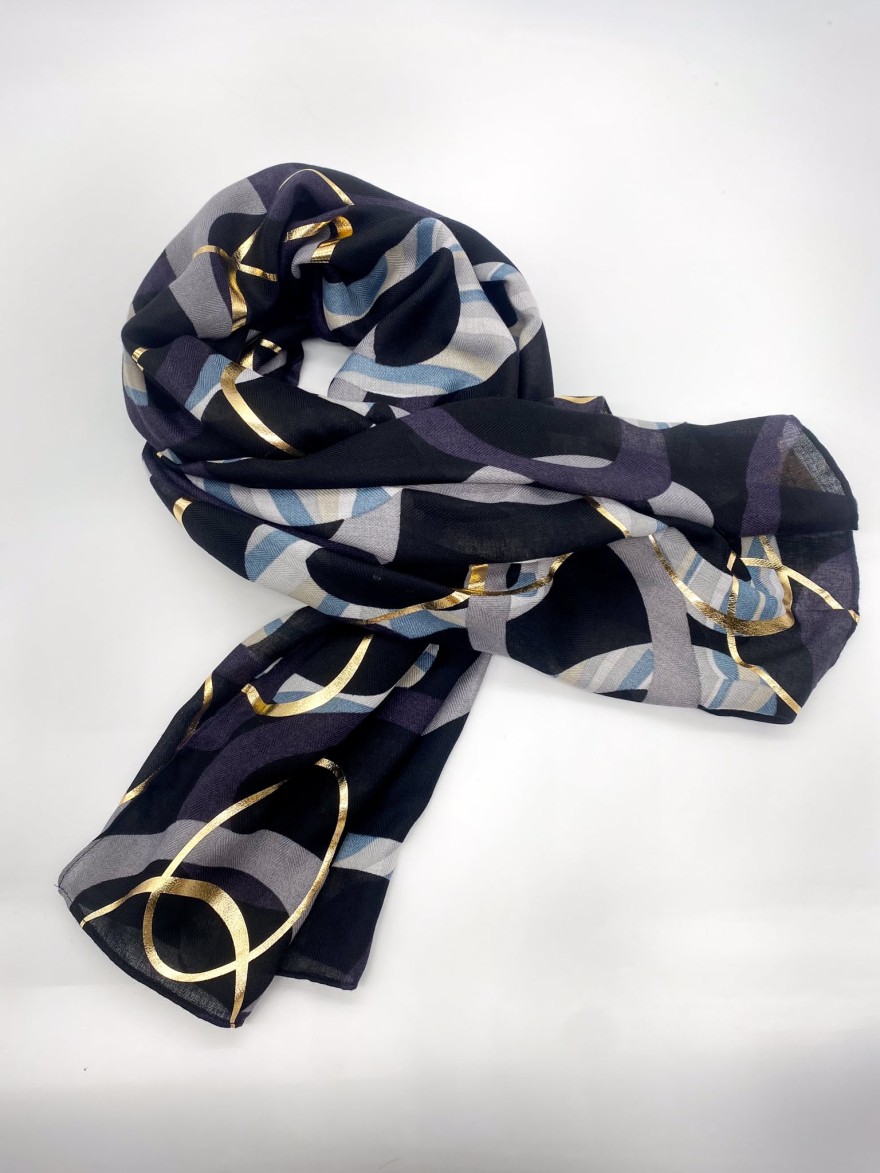 Foulard rouge à détails dorés chic | Marina & Paloma