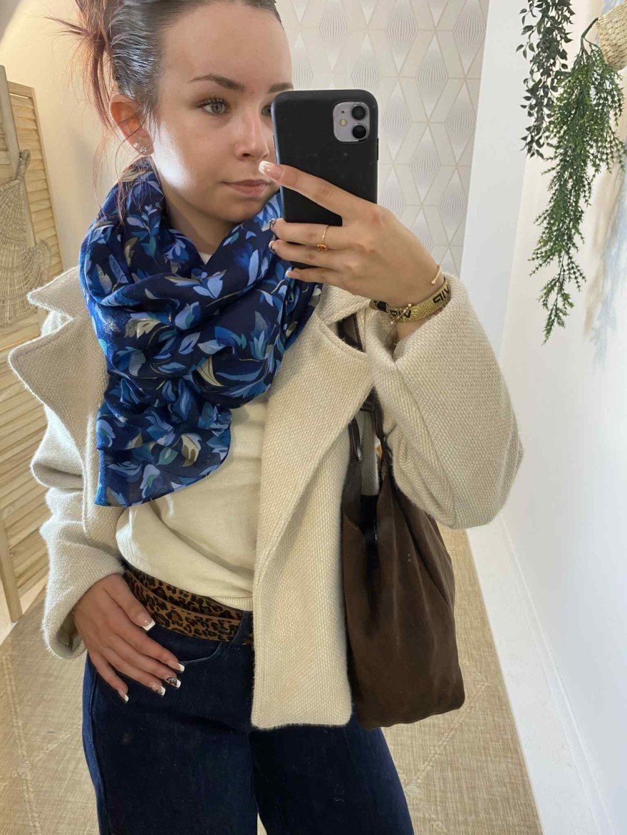 Pull sans manches col roulé beige – Allen & Jo | Marina & Paloma