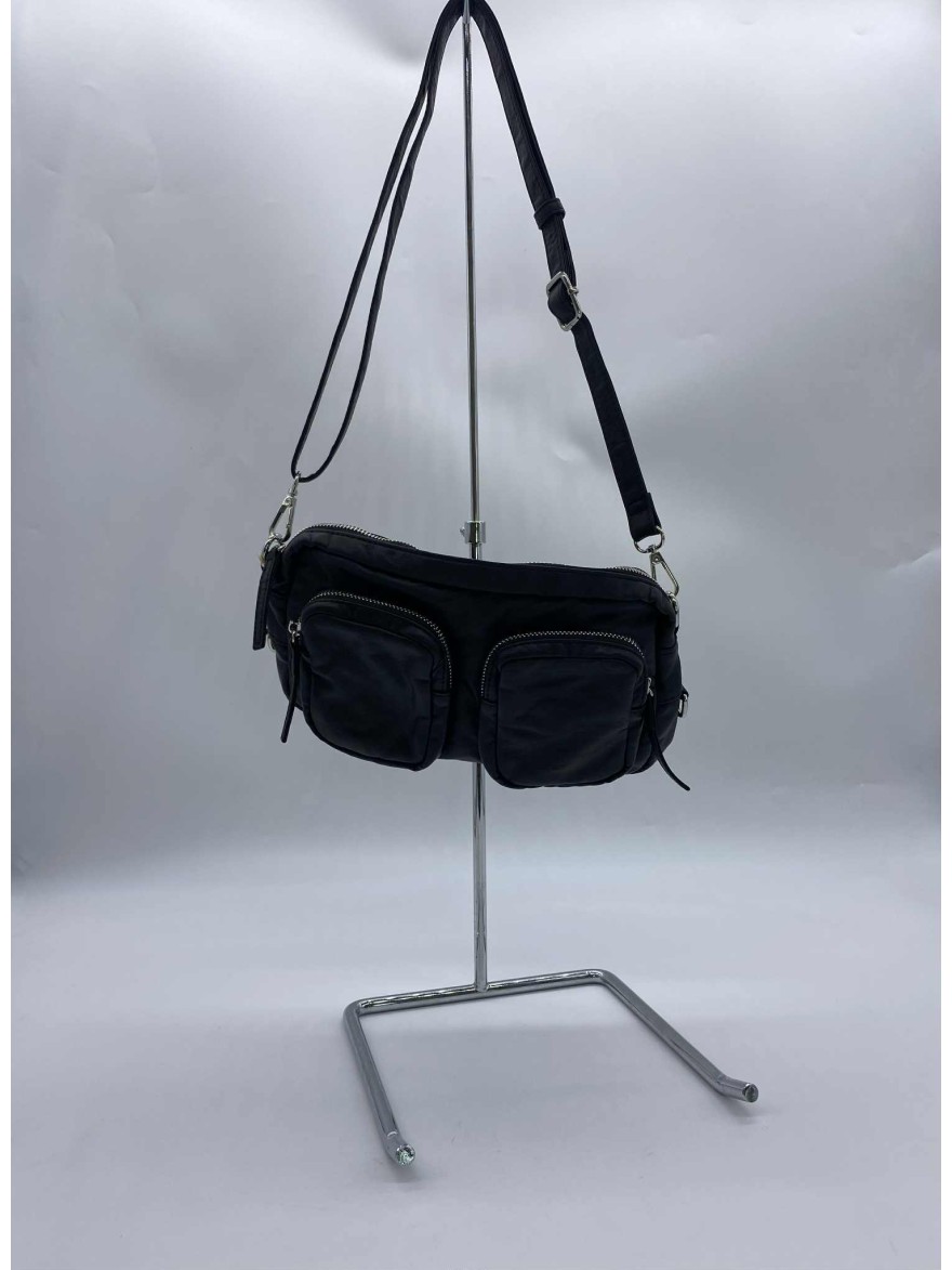 Sac à main noir poches zippées | Marina & Paloma
