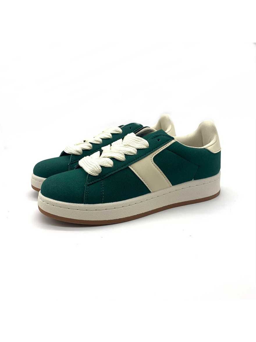 Basket vert sapin et blanche Belluci | Marina & Paloma
