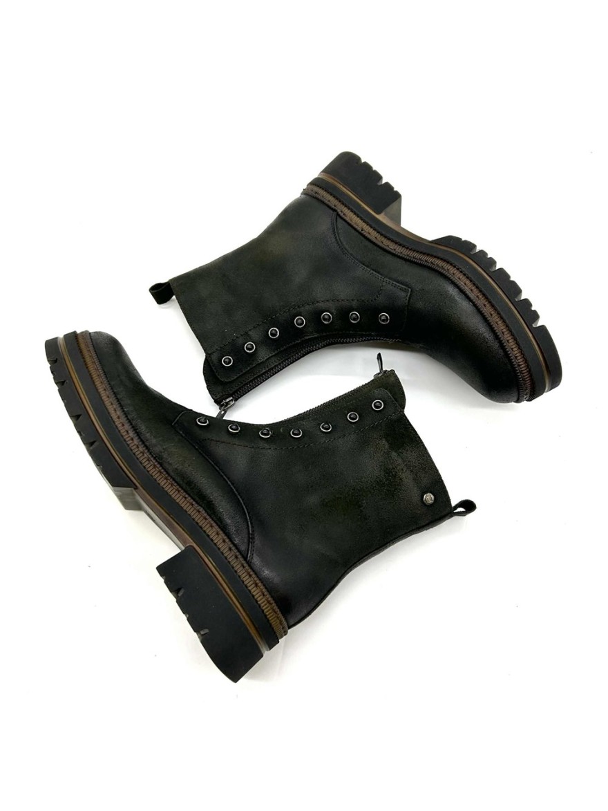 Bottine Dorking Cosmo D9392 cuir vert -50% | Marina & Paloma