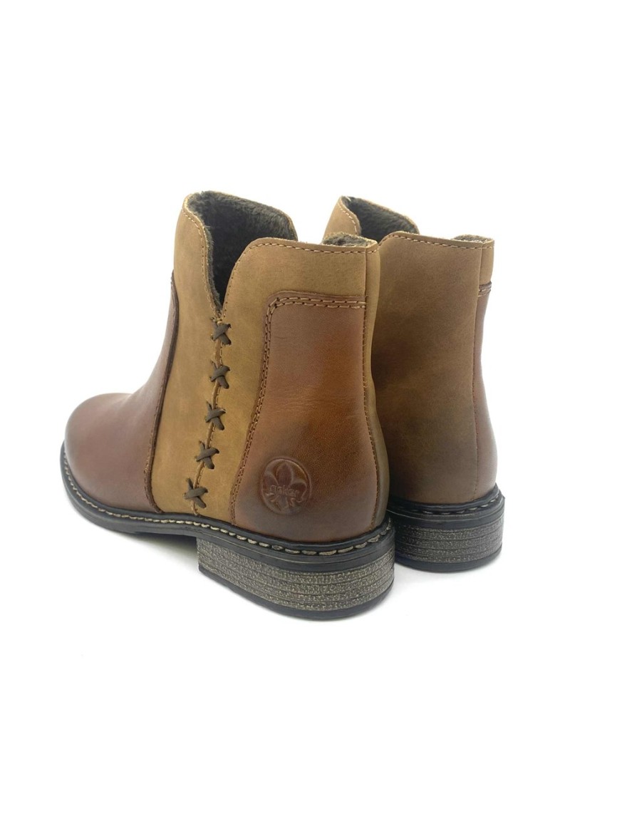 Bottine Rieker Z4951-24 camel cuir | Marina & Paloma