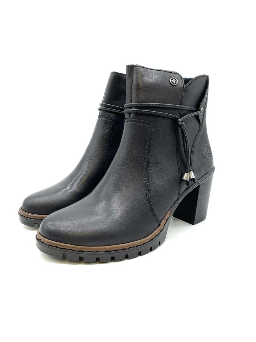 Bottine Rieker Y2567 cuir noir | Marina & Paloma