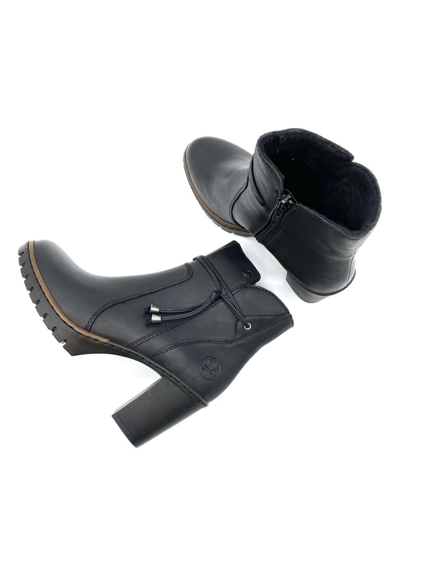 Bottine Rieker Y2567 cuir noir | Marina & Paloma
